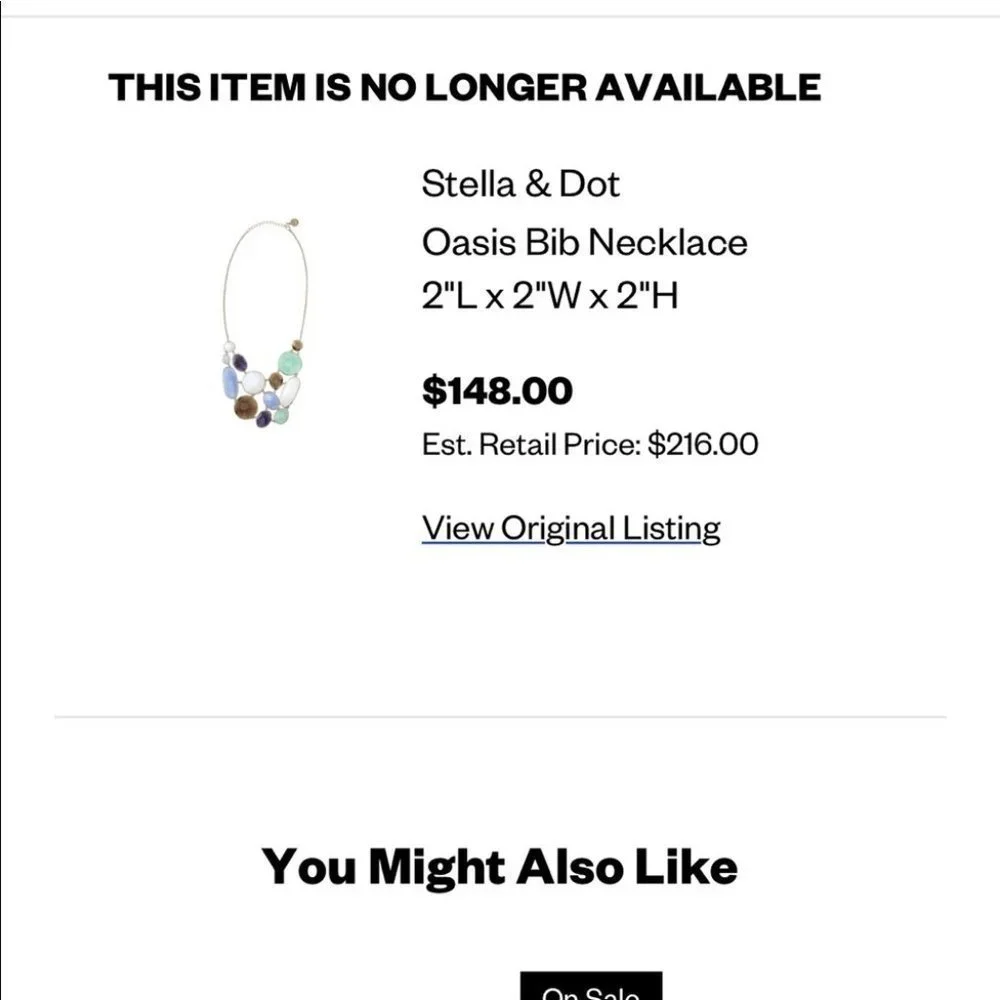 Stella & Dot Oasis Bib Necklace - Picture 5 of 6